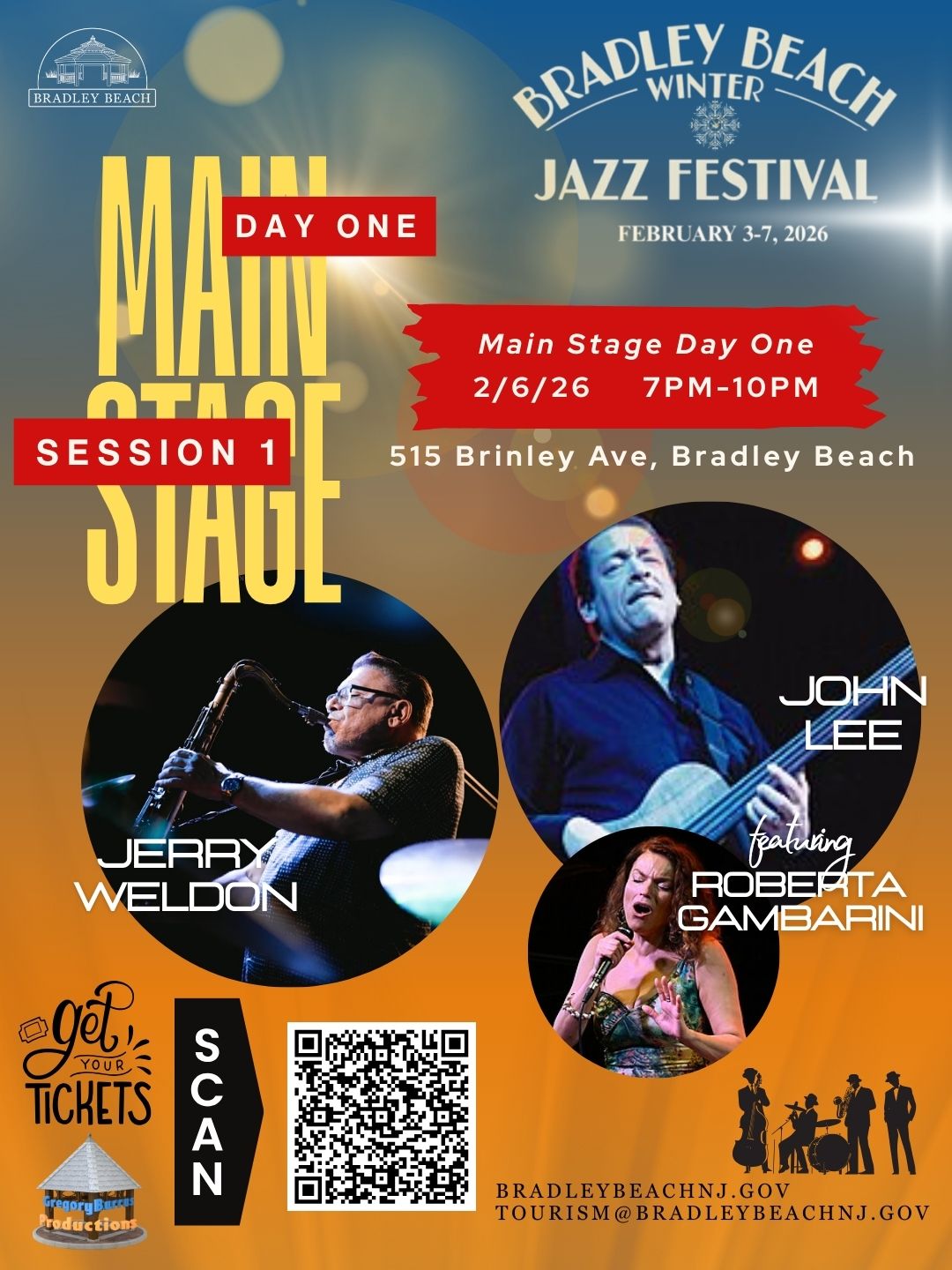 Feb 6 – 2nd Annual Bradley Beach Jazz Festival 2026 - Gregory